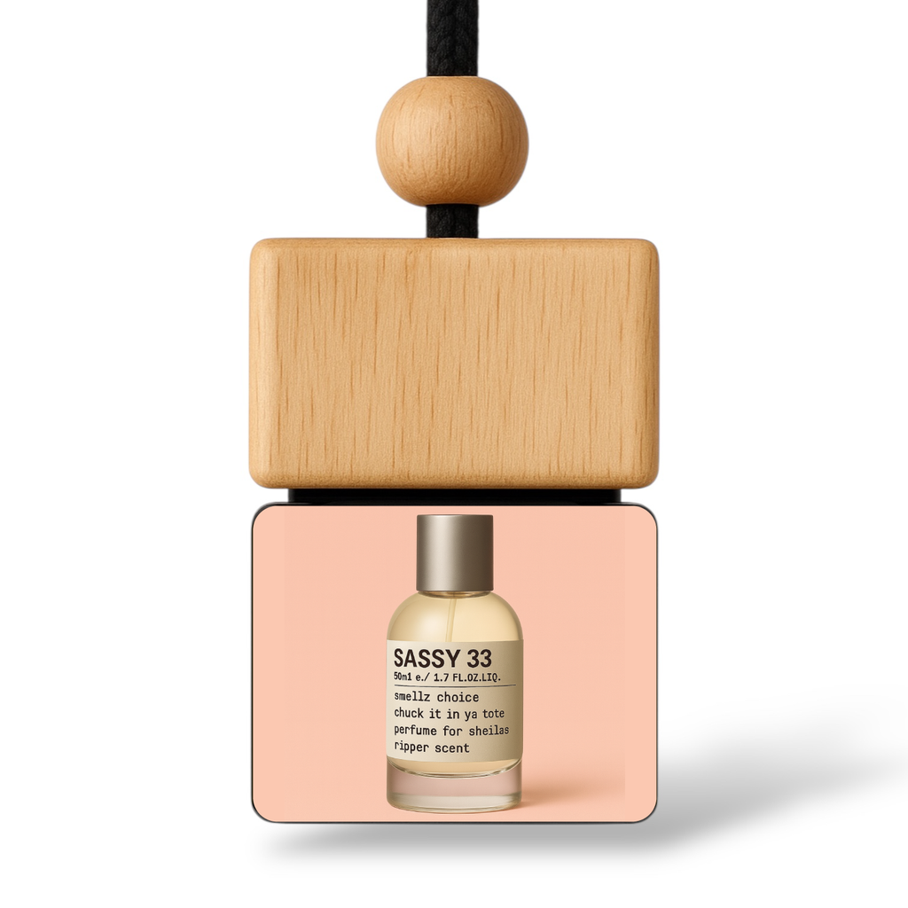 Sassy 33 Air Freshener - Inspired by Le Labo Santal 33